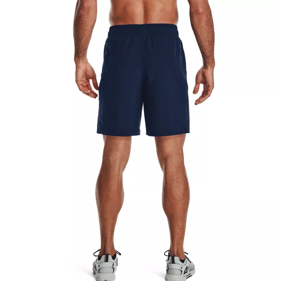 Krotkie Spodenki Meskie UNDER ARMOUR | Meskie Spodenki Under Armour Ua Woven Graphic Wm Short 1361433-408 Granatowy