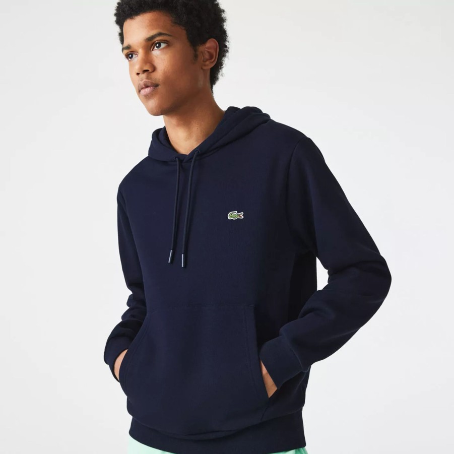 Bluzy Meskie LACOSTE | Meska Bluza Lacoste Sweatshirts Sh9623.166 Granatowy