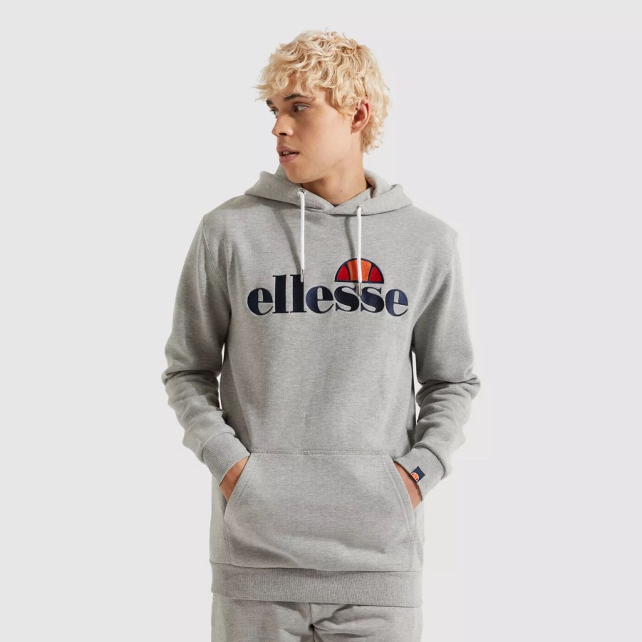 Bluzy Meskie ELLESSE | Meska Bluza Ellesse Ferrer Oh Hoody Shk13288 -6-20326 Szary