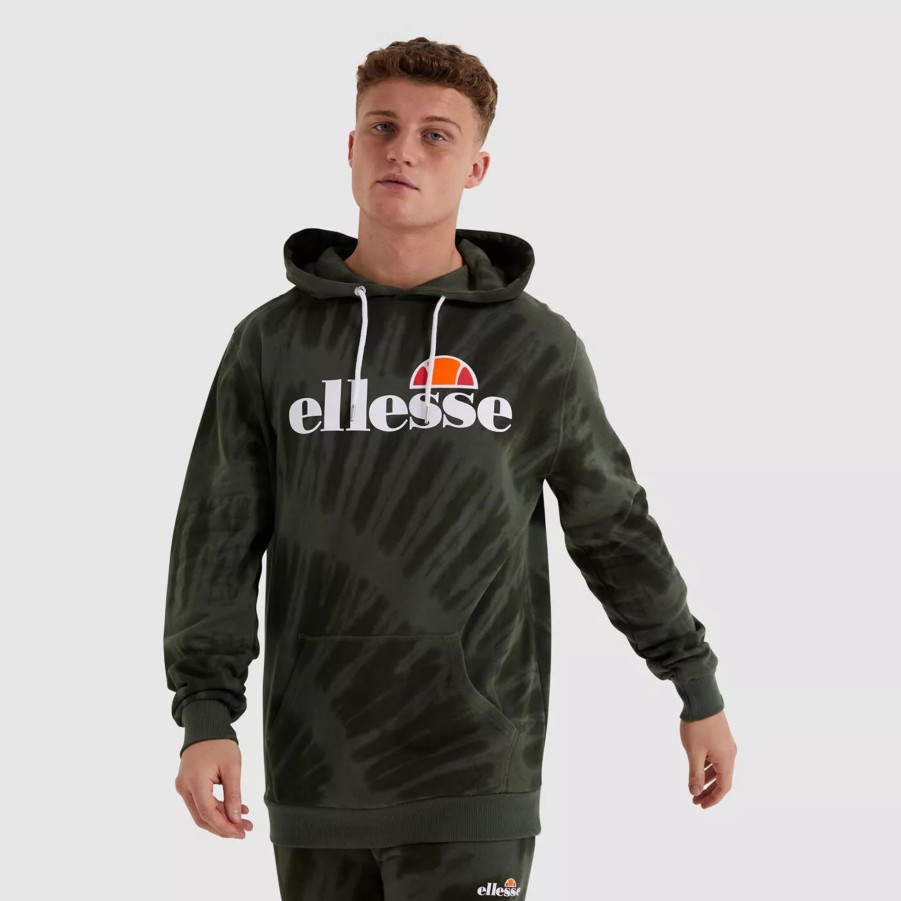 Bluzy Meskie ELLESSE | Meska Bluza Ellesse Sl Gottero Tie Dye Oh Hoody Shl11365-6-21263 Zielony