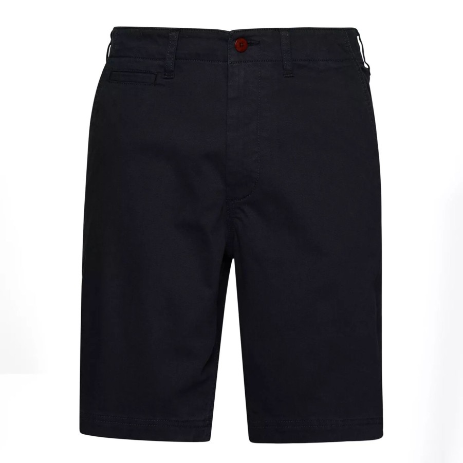 Krotkie Spodenki Meskie SUPERDRY | Meskie Spodenki Superdry Vintage Officer Chino Short M7110397A98T Granatowy