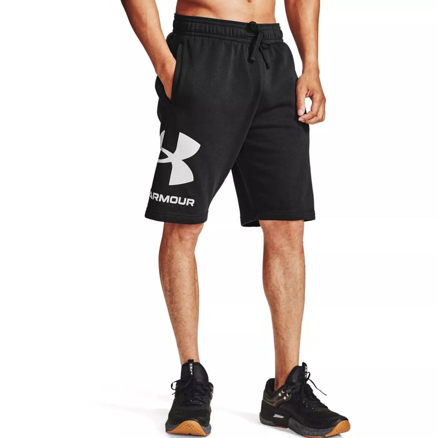 Krotkie Spodenki Meskie UNDER ARMOUR | Meskie Spodenki Under Armour Ua Rival Flc Big Logo Shorts 1357118-001 Czarny