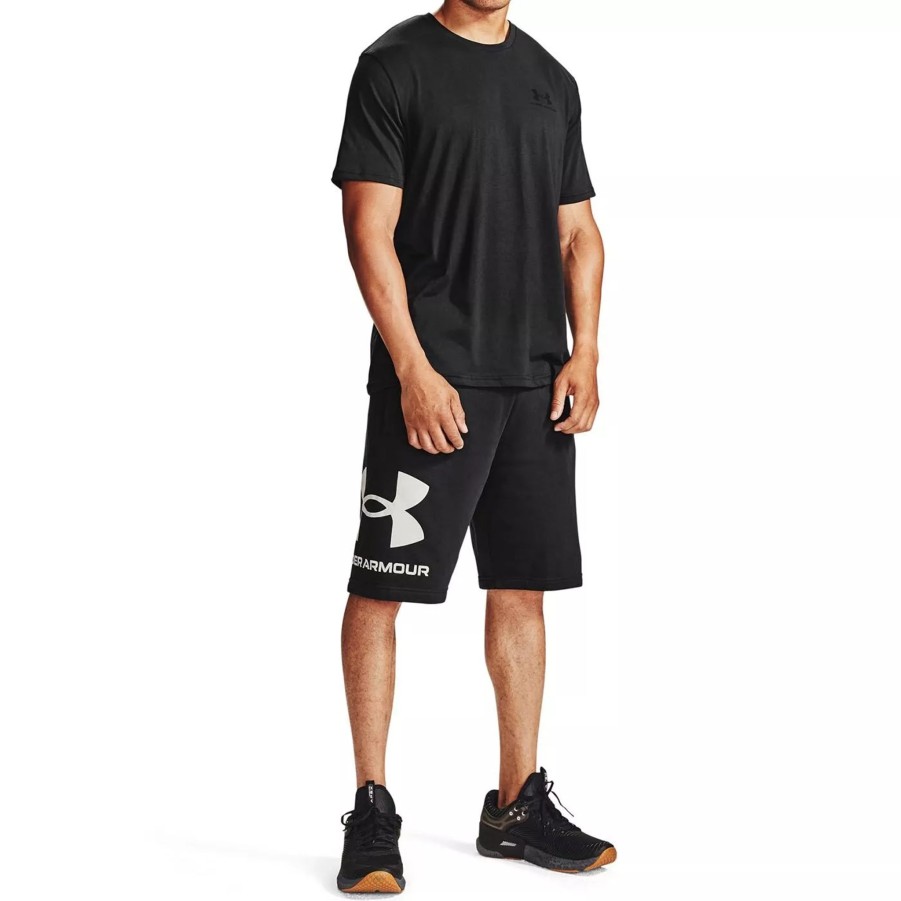 Krotkie Spodenki Meskie UNDER ARMOUR | Meskie Spodenki Under Armour Ua Rival Flc Big Logo Shorts 1357118-001 Czarny