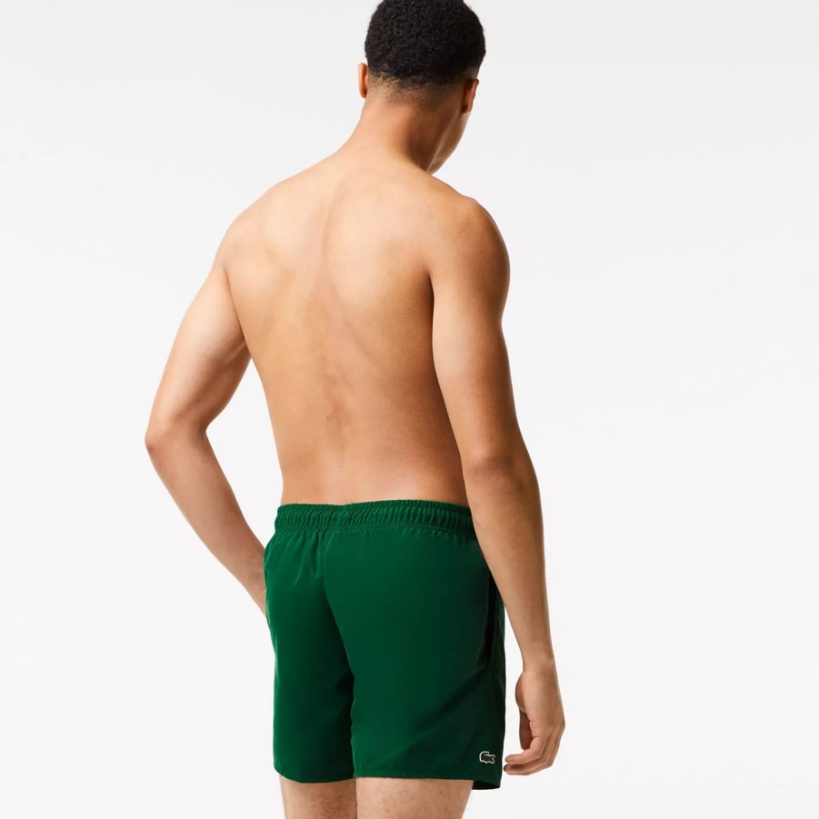 Szorty I Bokserki Kapielowe Meskie LACOSTE | Meskie Szorty Lacoste Swimwear Mh6270.381 Zielony