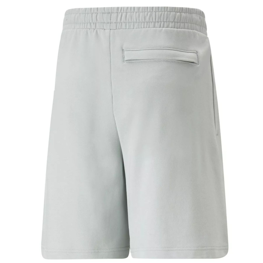 Krotkie Spodenki Meskie PUMA | Meskie Spodenki Puma Classics Pintuck Shorts 8" Tr 53812680 Szary