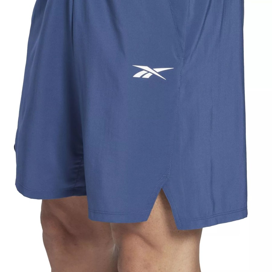 Krotkie Spodenki Meskie REEBOK | Meskie Spodenki Reebok Wor Strength Short Ha9009 Granatowy