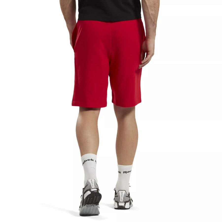 Krotkie Spodenki Meskie REEBOK | Meskie Spodenki Reebok Ri Ft Left Leg Short Il4042 Czerwony