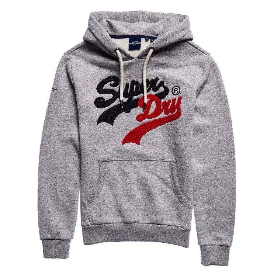 Bluzy Meskie SUPERDRY | Meska Bluza Superdry Vl Source Hood M2011391Azuc Szary