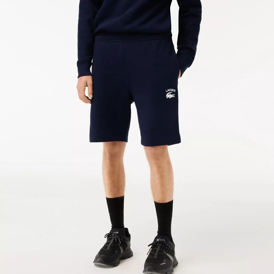 Krotkie Spodenki Meskie LACOSTE | Meskie Spodenki Lacoste Shorts Gh9875.166 Granatowy