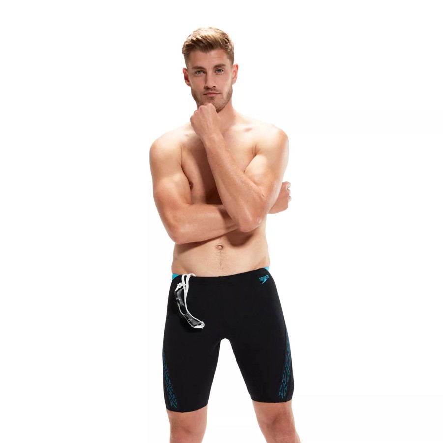 Szorty I Bokserki Kapielowe Meskie SPEEDO | Meskie Bokserki Kapielowe Speedo Hyperboom Spl Jam Am 8-00303815147 Czarny