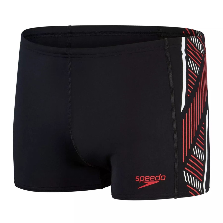 Szorty I Bokserki Kapielowe Meskie SPEEDO | Meskie Bokserki Kapielowe Speedo Tech Pnl Asht Am 8-00303514539 Czarny