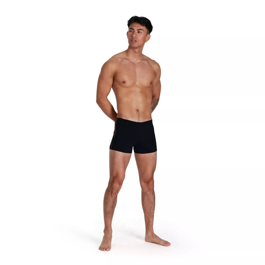 Szorty I Bokserki Kapielowe Meskie SPEEDO | Meskie Bokserki Kapielowe Speedo Tech Pnl Asht Am 8-04510H054 Czarny