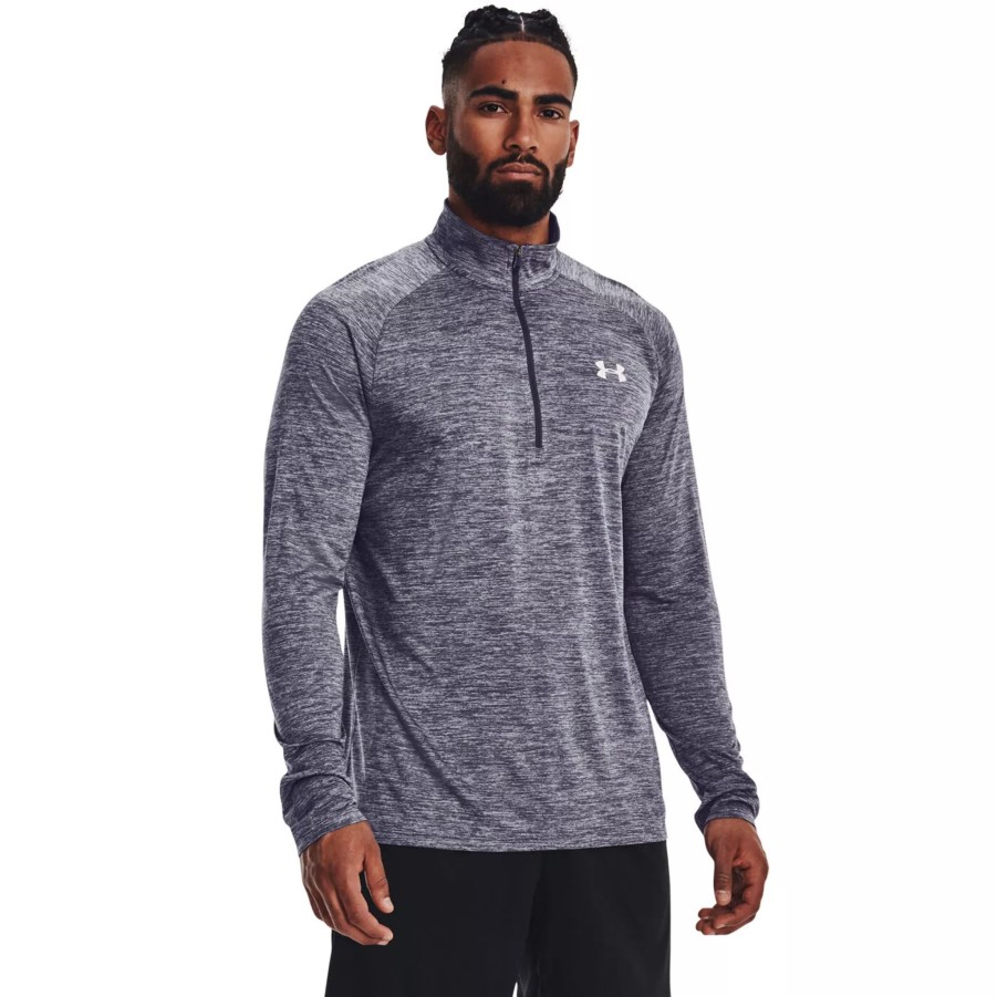 Bluzy Meskie UNDER ARMOUR | Meska Bluza Under Armour Ua Tech 2.0 1/2 Zip 1328495-559 Szary