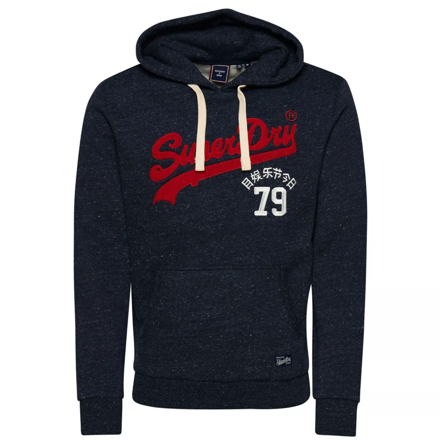 Bluzy Meskie SUPERDRY | Meska Bluza Superdry Vintage Vl Interest Hood M2011820A97T Granatowy