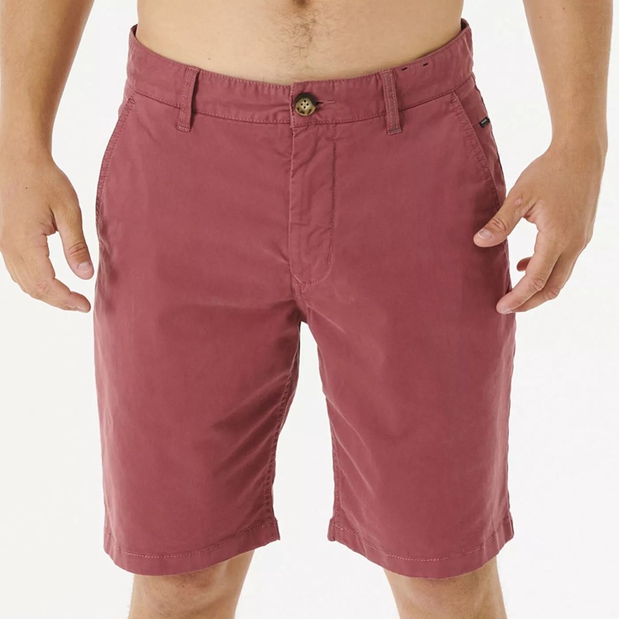 Krotkie Spodenki Meskie RIP CURL | Meskie Spodenki Rip Curl Twisted Walkshort Cwadc9_8114 Bordowy