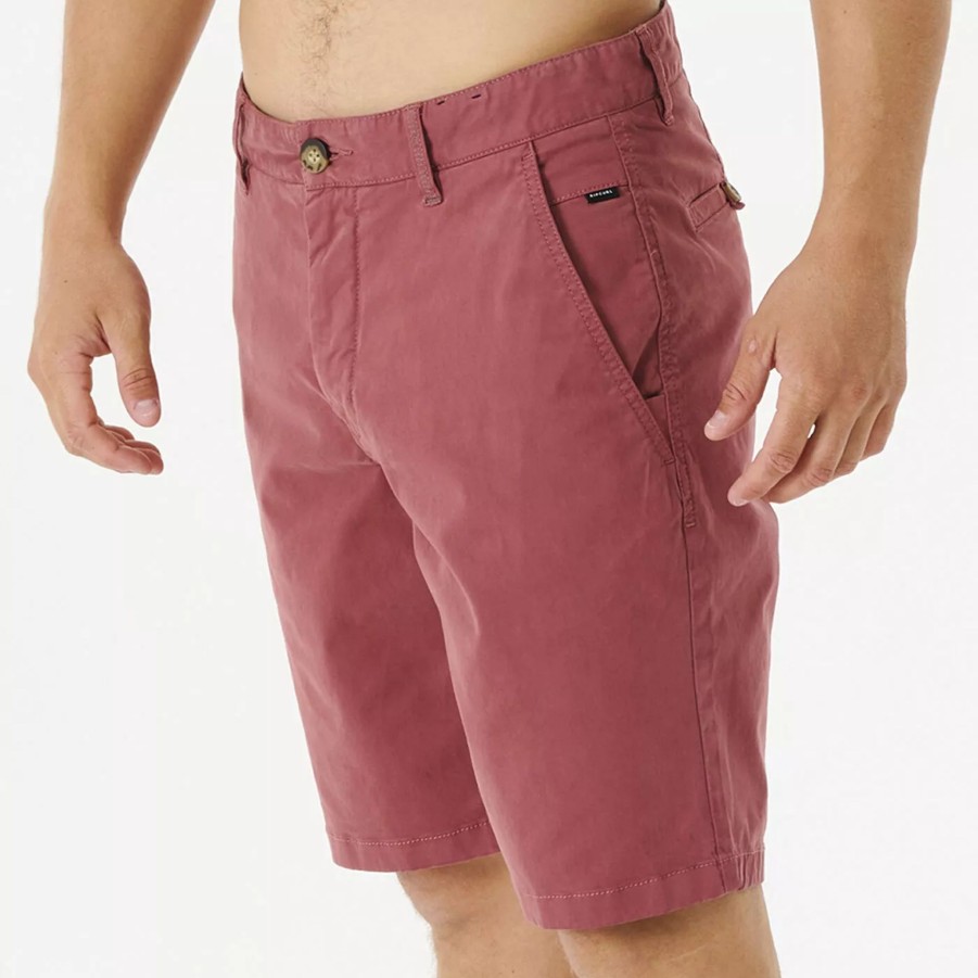 Krotkie Spodenki Meskie RIP CURL | Meskie Spodenki Rip Curl Twisted Walkshort Cwadc9_8114 Bordowy