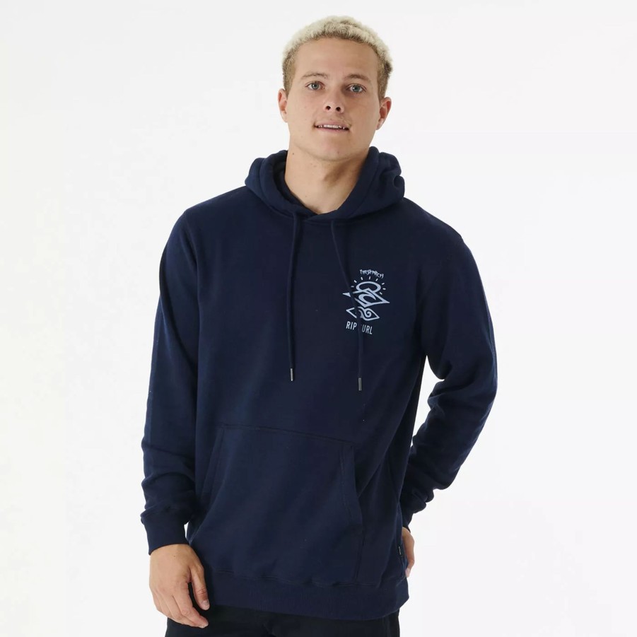 Bluzy Meskie RIP CURL | Meska Bluza Rip Curl Search Icon Hood Cfegl9_49 Granatowy