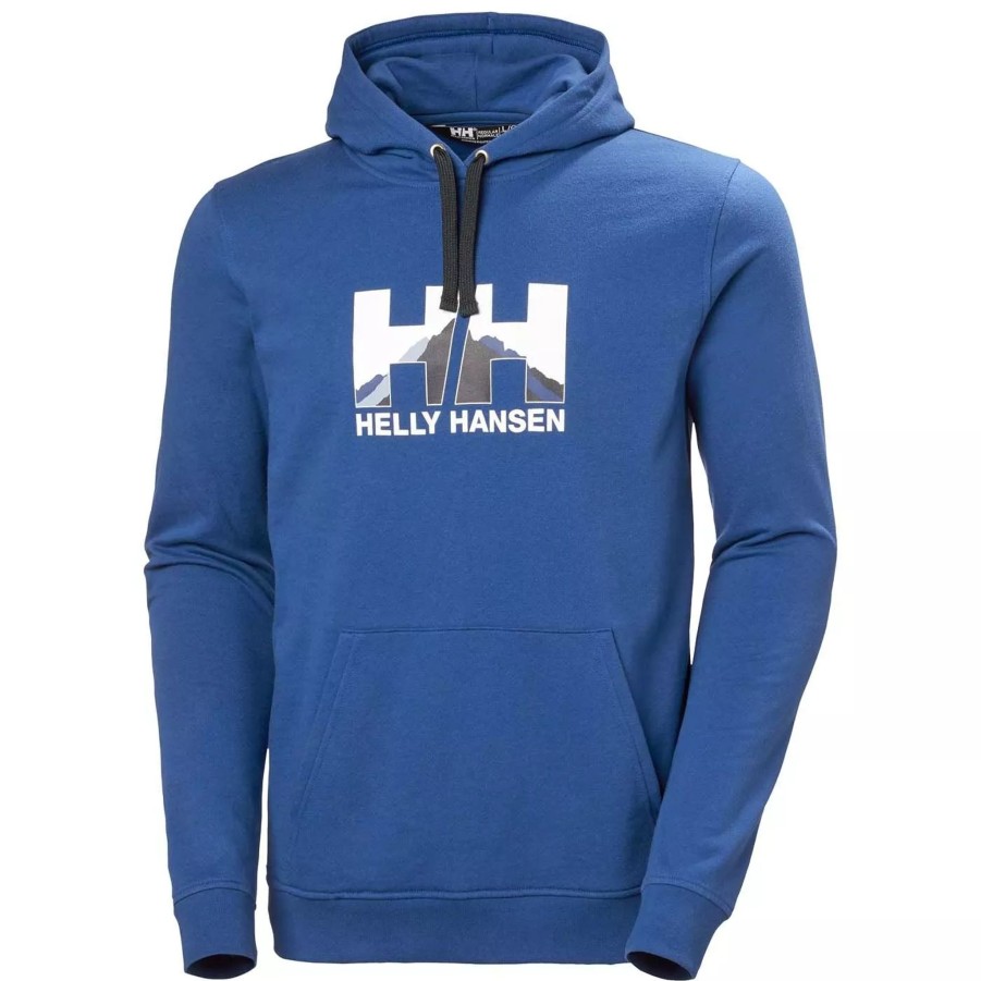 Bluzy Meskie HELLY HANSEN | Meska Bluza Helly Hansen Nord Graphic Pull Over Hoodie 62975_606 Niebieski