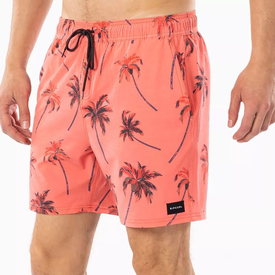 Szorty I Bokserki Kapielowe Meskie RIP CURL | Meskie Szorty Rip Curl Beach Party Volley Cboqk9_40 Czerwony