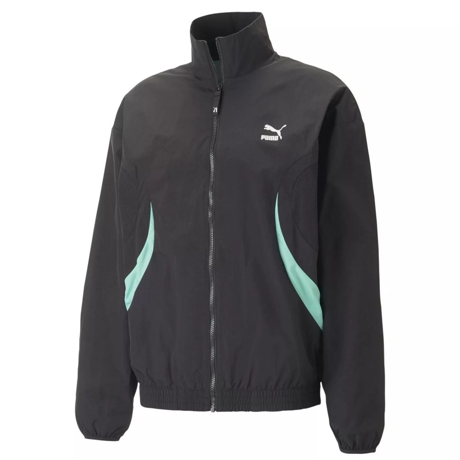 Bluzy Meskie PUMA | Meska Bluza Puma Swxp Track Jacket Wv 53822101 Czarny