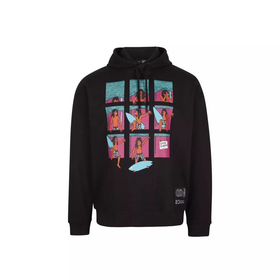 Bluzy Meskie O'NEILL | Meska Bluza O'Neill Progressive Hoodie 2750027-19010 Czarny