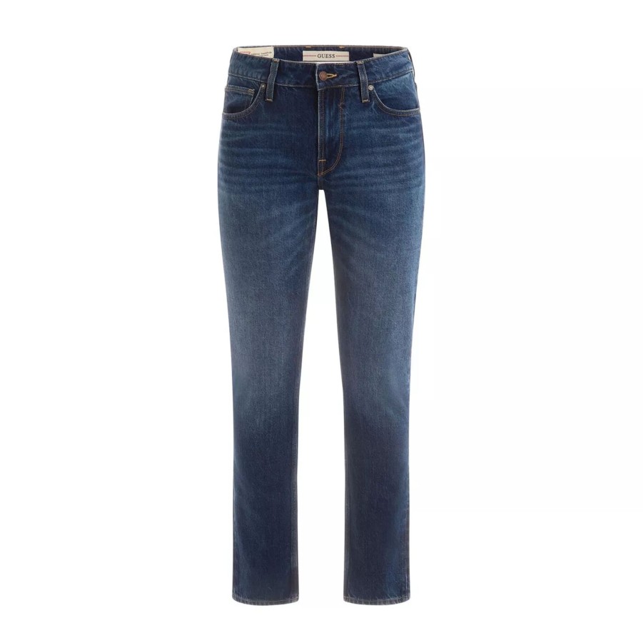 Spodnie Meskie GUESS | Meskie Spodnie Jeansowe Guess Slim Tapered M3Yas2D4T9H-Cro1 Granatowy