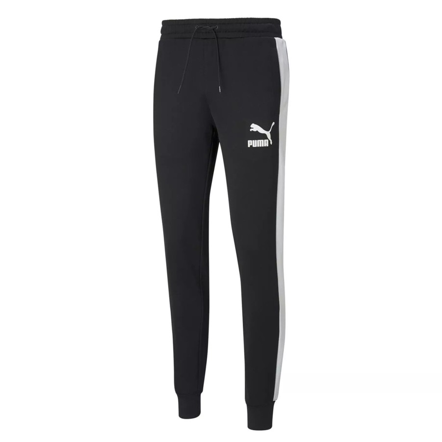 Spodnie Meskie PUMA | Meskie Spodnie Puma Iconic T7 Track Pants Pt Puma Black 53009801 Czarny