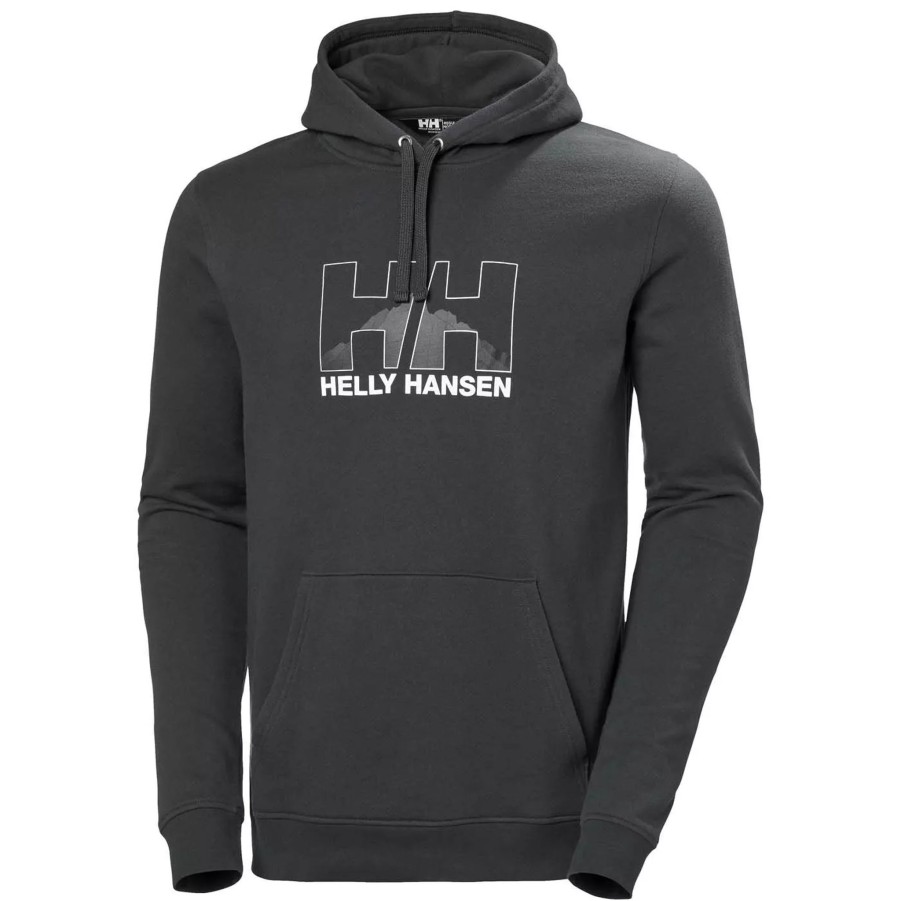 Bluzy Meskie HELLY HANSEN | Meska Bluza Helly Hansen Nord Graphic Pull Over Hoodie 62975_981 Czarny