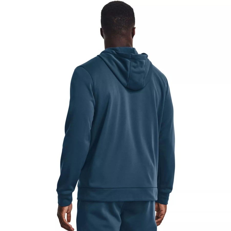 Bluzy Meskie UNDER ARMOUR | Meska Bluza Under Armour Ua Armour Fleece Fz Hoodie 1373357-437 Niebieski