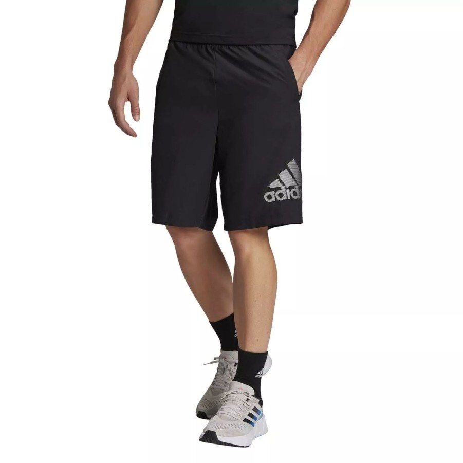 Krotkie Spodenki Meskie ADIDAS | Meskie Spodenki Adidas D2M Logo Short Hf7201 Czarny