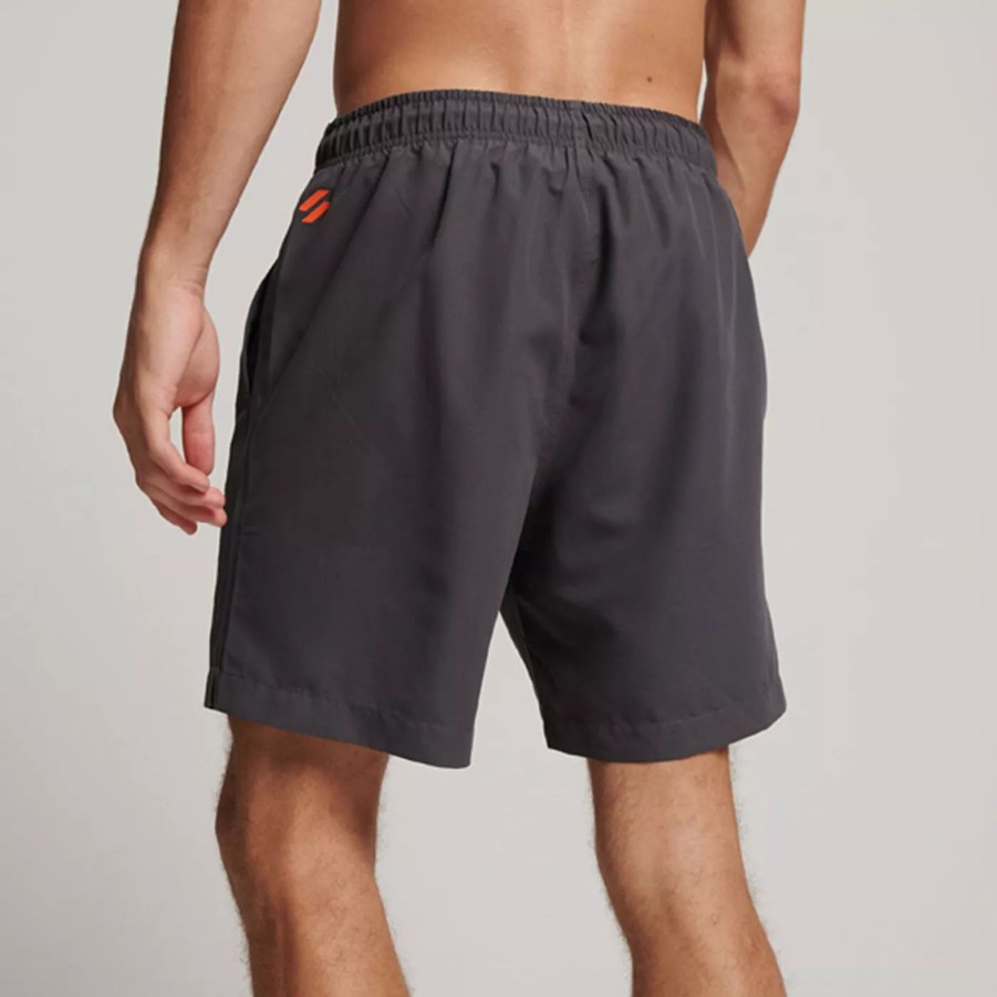 Szorty I Bokserki Kapielowe Meskie SUPERDRY | Meskie Szorty Superdry Code Core Sport 17 Inch Swimshorts M3010215A00Q Szary