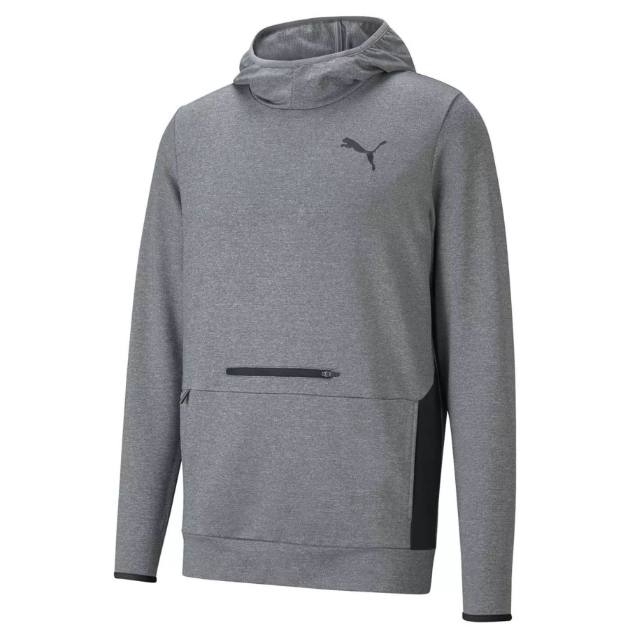 Bluzy Meskie PUMA | Meska Bluza Puma Rtg Hoodie Medium Gray Heather 58583103 Szary