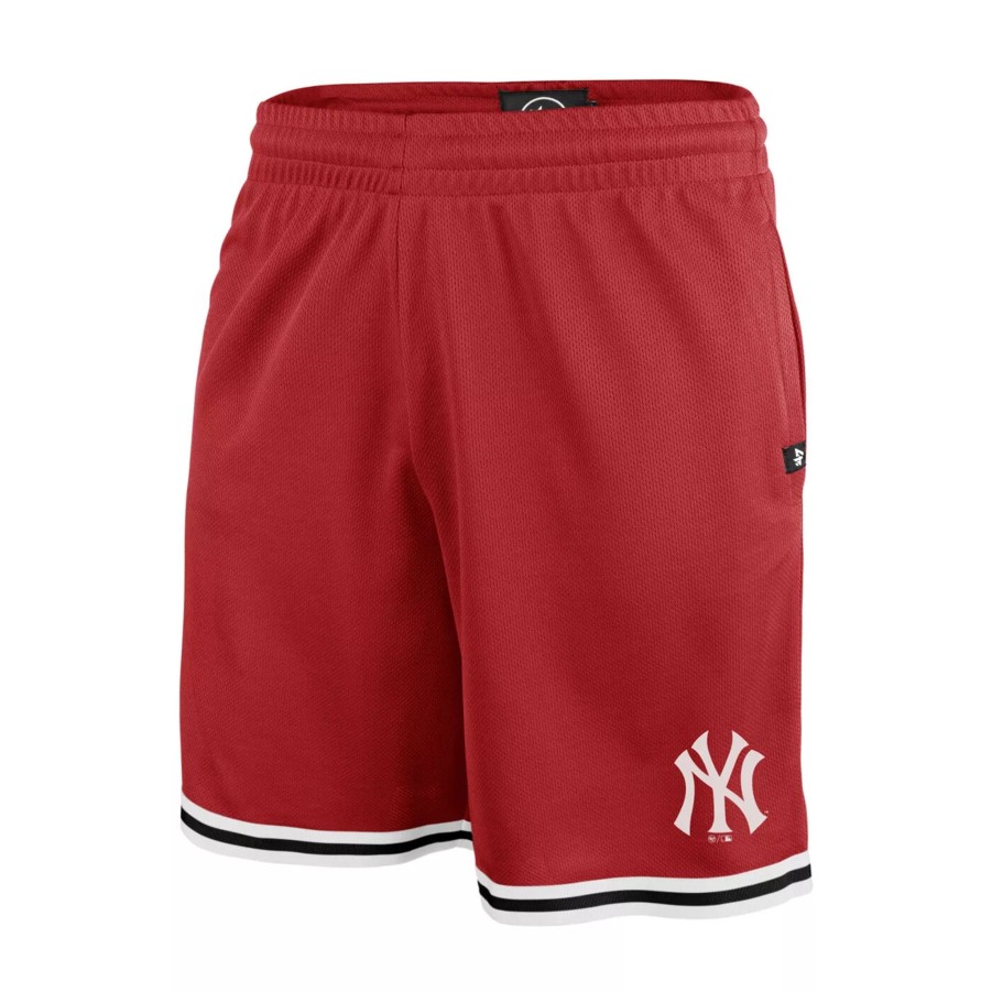 Krotkie Spodenki Meskie 47 | Meskie Spodenki 47 Mlb New York Yankees Back Court 47 Grafton Shorts Bb017Pembgs551987Rd Czerwony