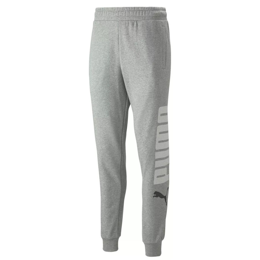 Spodnie Meskie PUMA | Meskie Spodnie Puma Ess+ Logo Lab Sweatpants Tr Cl 67337603 Szary