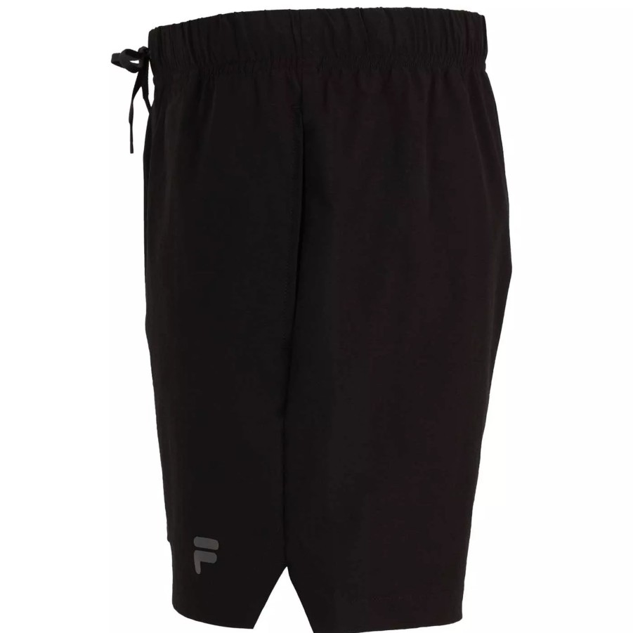 Krotkie Spodenki Meskie FILA | Meskie Spodenki Fila Rumilly Running Fam0287-80010 Czarny