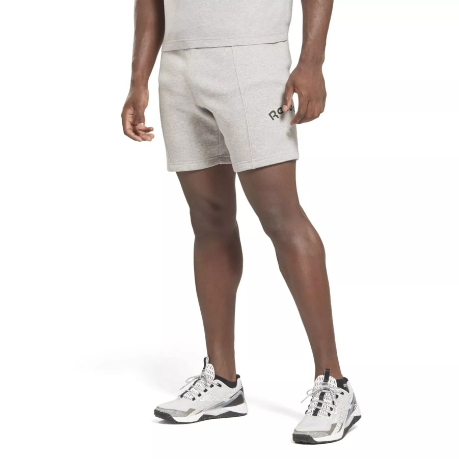 Krotkie Spodenki Meskie REEBOK | Meskie Spodenki Reebok Ri Arch Logo Short Hs9434 Szary