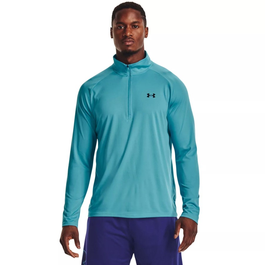 Bluzy Meskie UNDER ARMOUR | Meska Bluza Under Armour Ua Tech 2.0 1/2 Zip 1328495-433 Niebieski