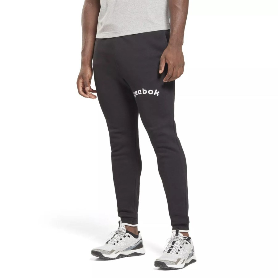 Spodnie Meskie REEBOK | Meskie Spodnie Reebok Ri Arch Logo Jogger Hs7382 Czarny