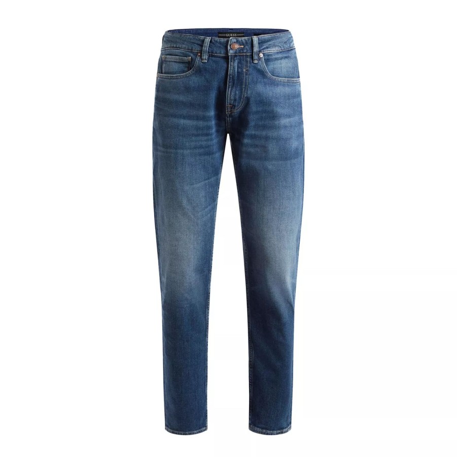 Spodnie Meskie GUESS | Meskie Spodnie Jeansowe Guess Angels M2Yan2D4Q42-2Crm Niebieski