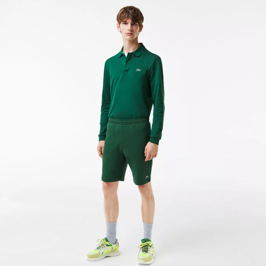 Krotkie Spodenki Meskie LACOSTE | Meskie Spodenki Lacoste Shorts Gh9627.132 Zielony