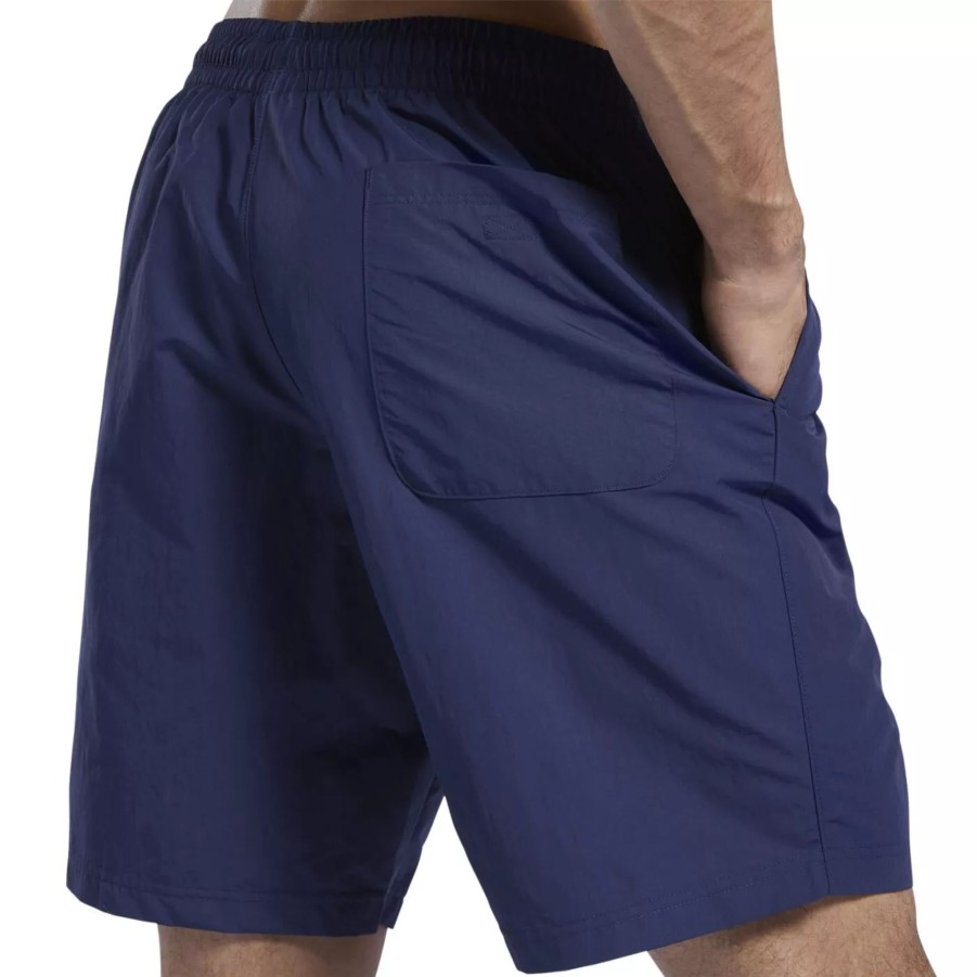 Krotkie Spodenki Meskie REEBOK | Meskie Spodenki Reebok Id Train Utility Short Gu0795 Granatowy