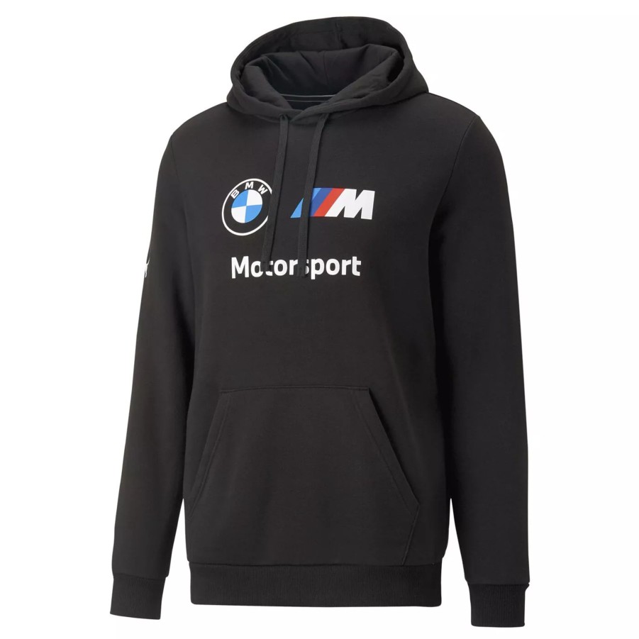 Bluzy Meskie PUMA | Meska Bluza Puma Bmw Mms Ess Fleece Hoodie 53814201 Czarny