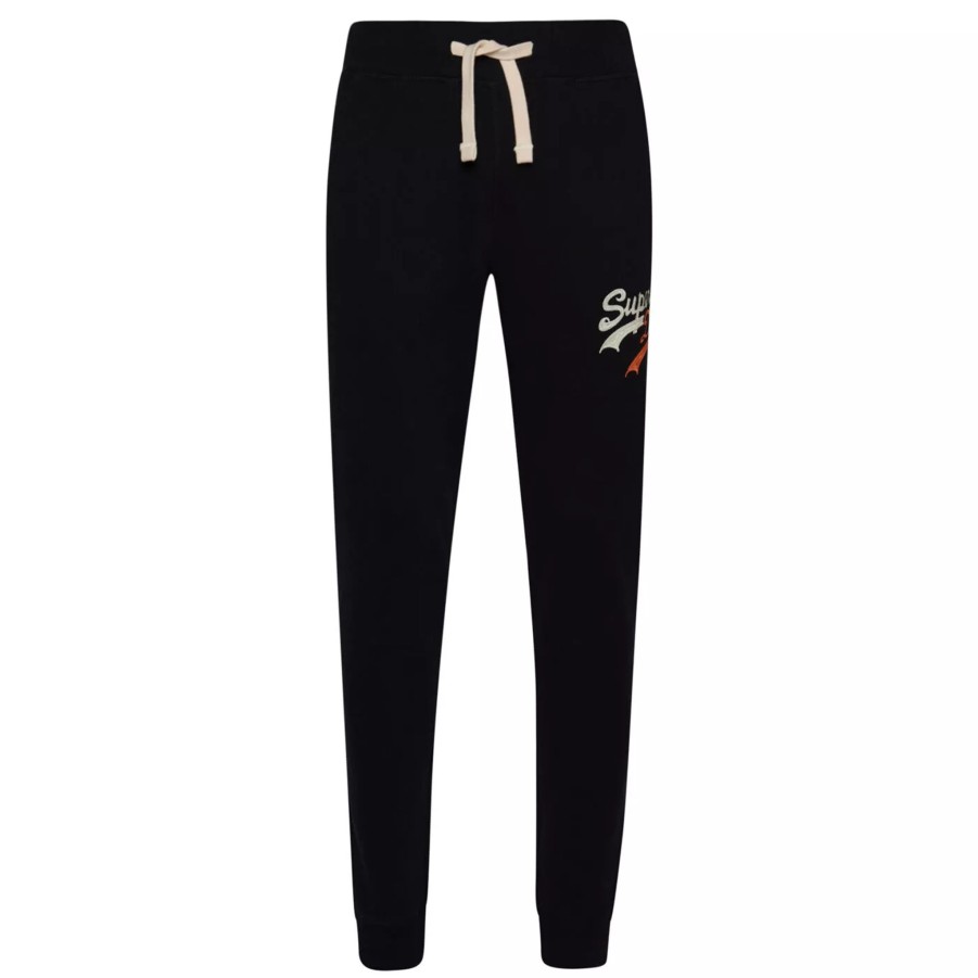 Spodnie Meskie SUPERDRY | Meskie Spodnie Superdry Vintage Vl Interest Jogger M7010824A02A Czarny