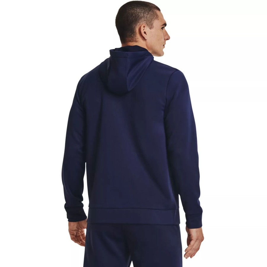 Bluzy Meskie UNDER ARMOUR | Meska Bluza Under Armour Ua Armour Fleece Fz Hoodie 1373357-410 Granatowy