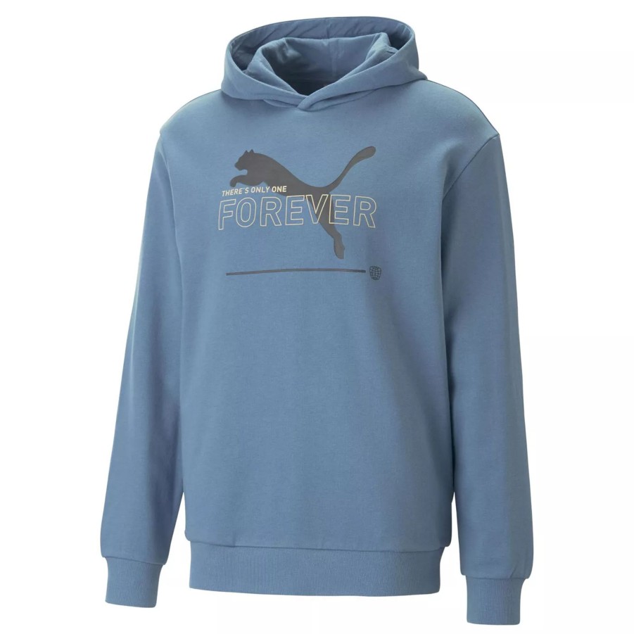 Bluzy Meskie PUMA | Meska Bluza Puma Ess Better Hoodie Tr 67329317 Niebieski