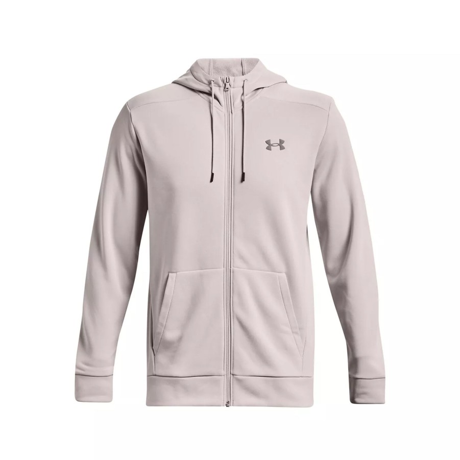 Bluzy Meskie UNDER ARMOUR | Meska Bluza Under Armour Ua Armour Fleece Fz Hoodie 1373357-592 Szary