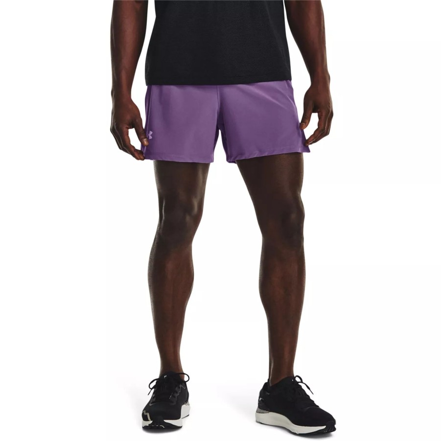 Krotkie Spodenki Meskie UNDER ARMOUR | Meskie Spodenki Under Armour Launch Elite 5'' Short 1376509-571 Fioletowy