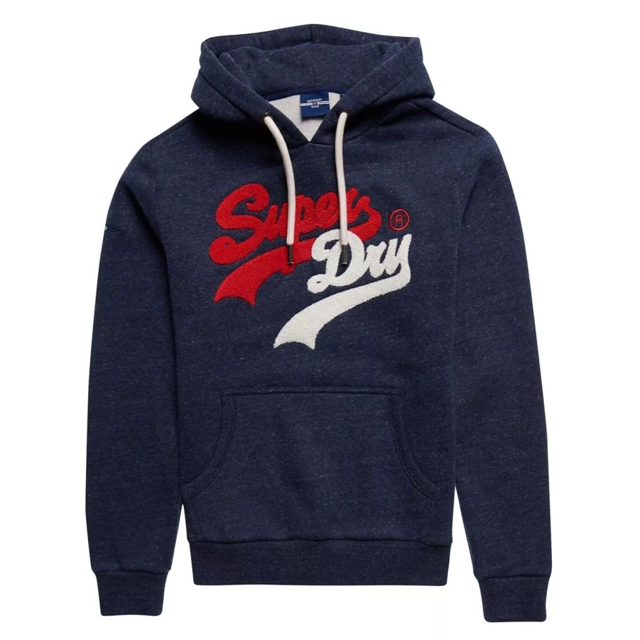 Bluzy Meskie SUPERDRY | Meska Bluza Superdry Vl Source Hood M2011391A97T Granatowy