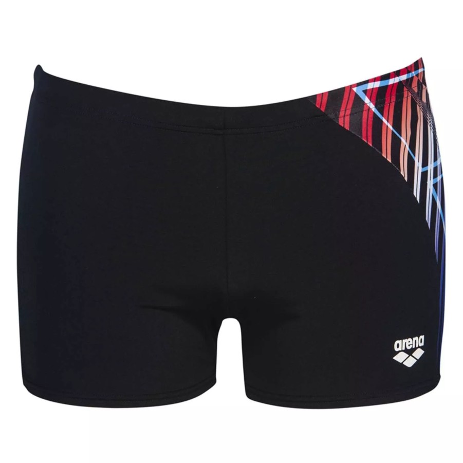 Szorty I Bokserki Kapielowe Meskie ARENA | Meskie Bokserki Kapielowe Arena M Optical Waves Short 002873/500 Czarny