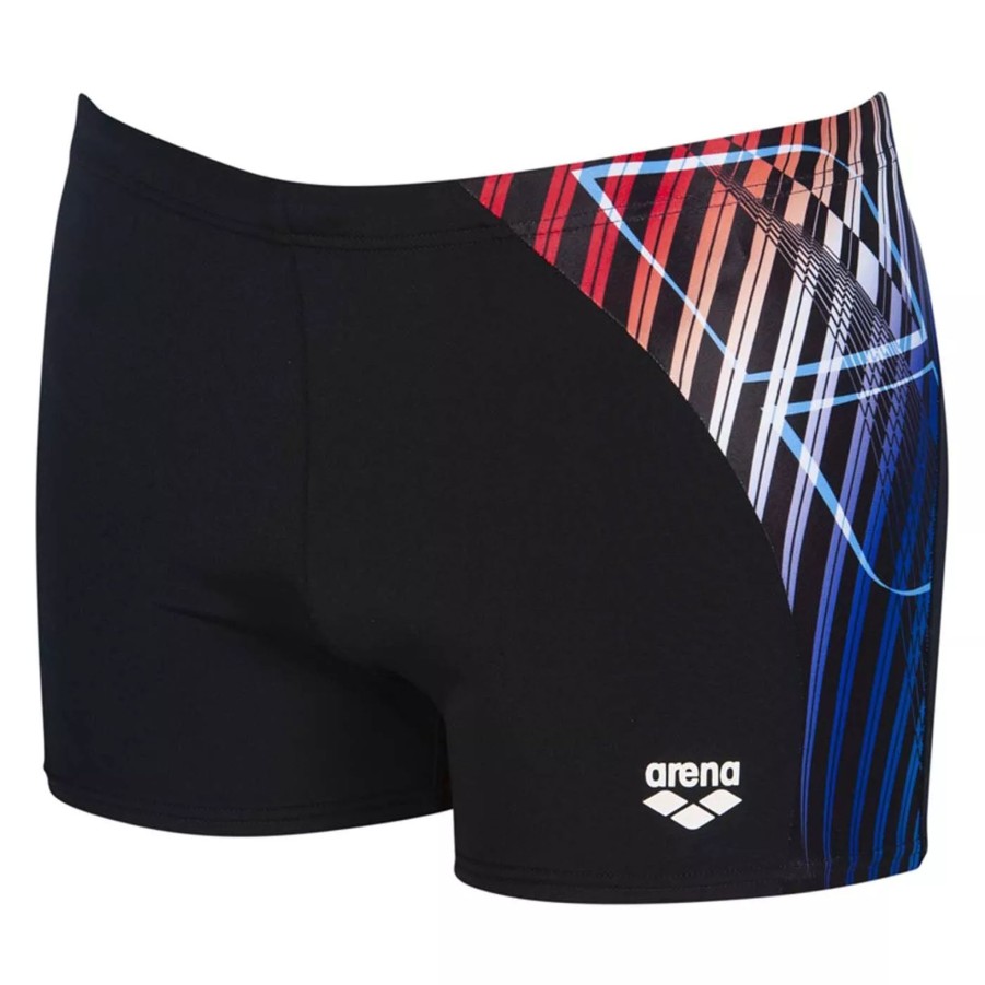 Szorty I Bokserki Kapielowe Meskie ARENA | Meskie Bokserki Kapielowe Arena M Optical Waves Short 002873/500 Czarny